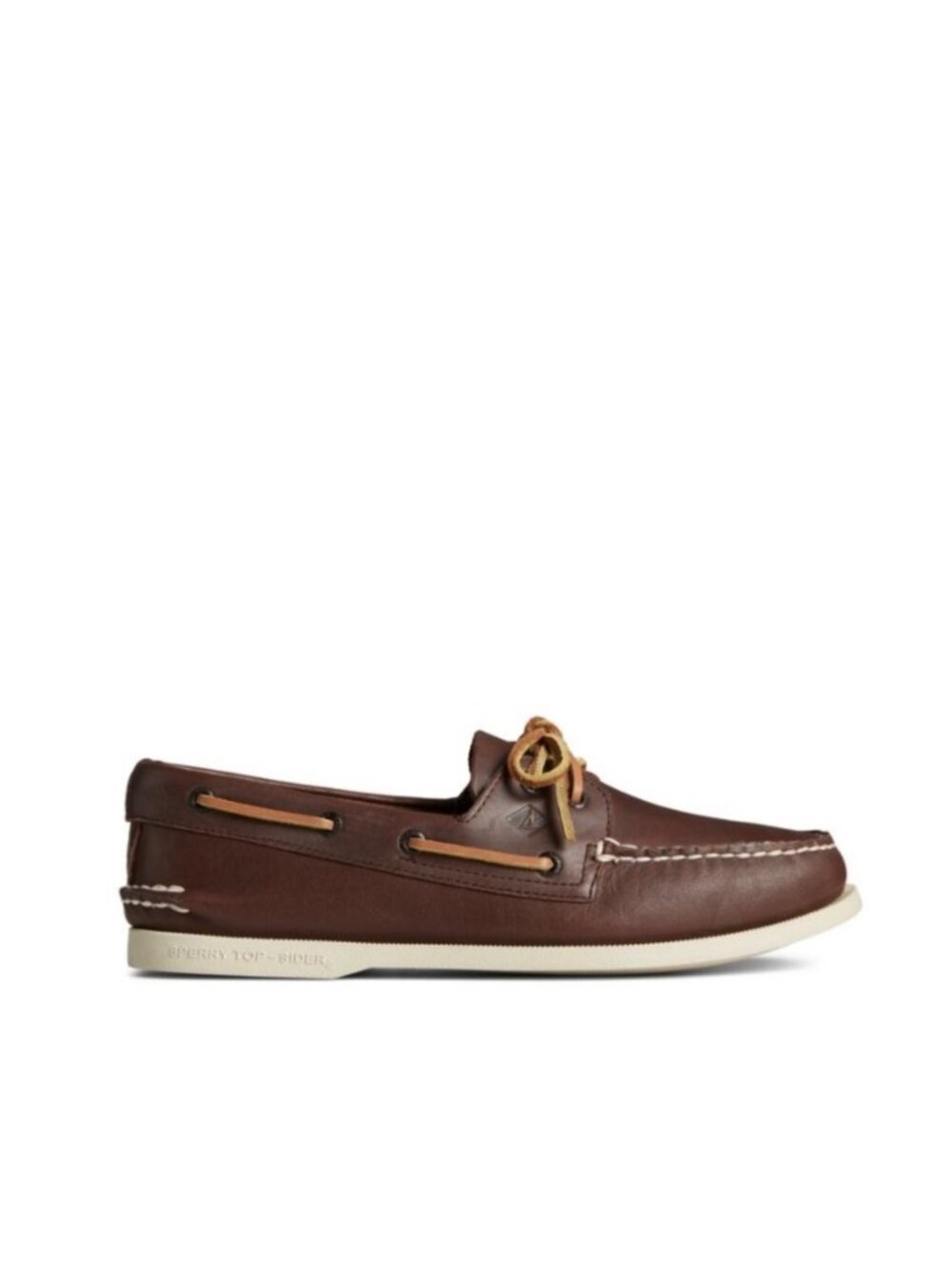 Sperry Top-sider Mens 8M Brown Leather Boat Shoes Preppy Nautical Non-Marking